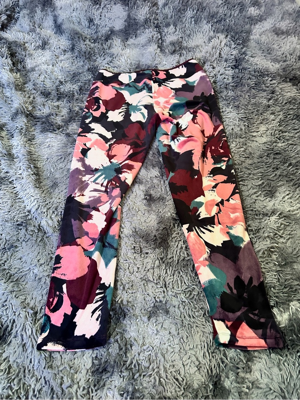 Cuddl Duds Multi-Color Floral Lounge Leggings